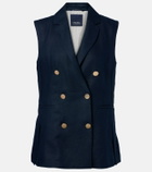 'S Max Mara Bird linen vest