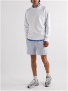 Save Khaki United - Easy Straight-Leg Striped Seersucker Drawstring Shorts - Blue