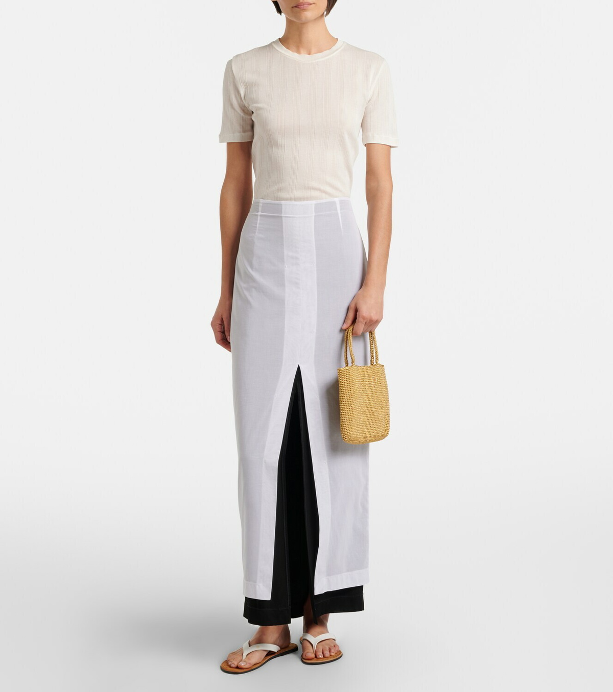The Row Cecily Small metallic-effect tote bag