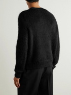 SAINT LAURENT - Slim-Fit Mohair-Blend Sweater - Black