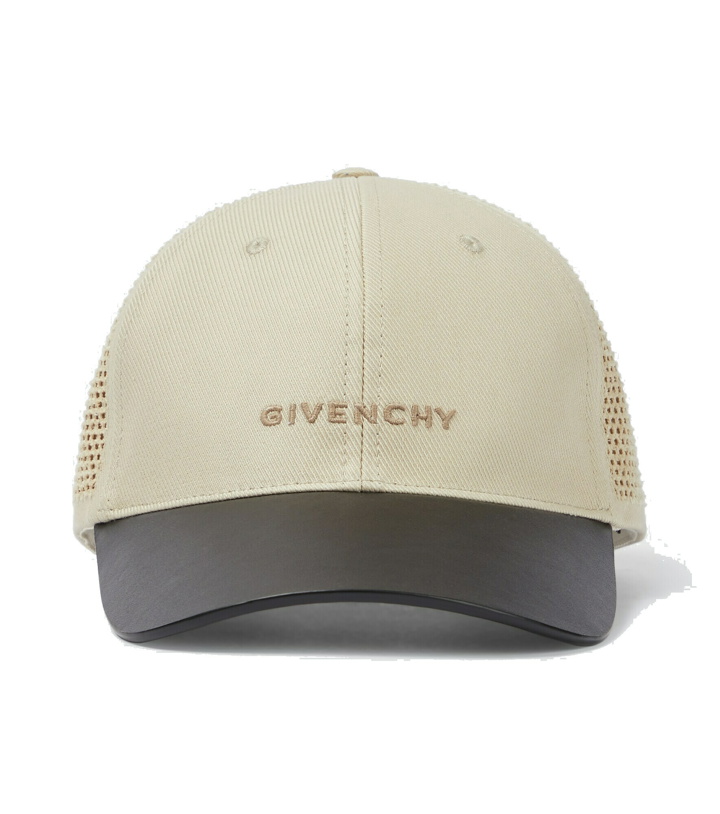 Photo: Givenchy - Cotton and leather baseball cap