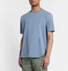 nonnative - Festival Logo-Print Cotton-Jersey T-Shirt - Blue