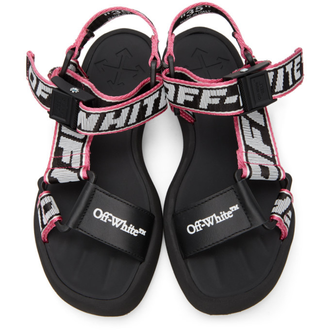 Off white logo sport sales sandals