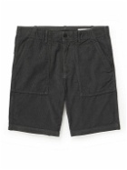 Outerknown - Seventyseven Straight-Leg Organic Cotton-Corduroy Shorts - Black