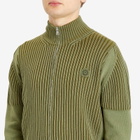 Kenzo Men's Gots Boke Flower 2.0 Full Zip Cardigan in Khaki