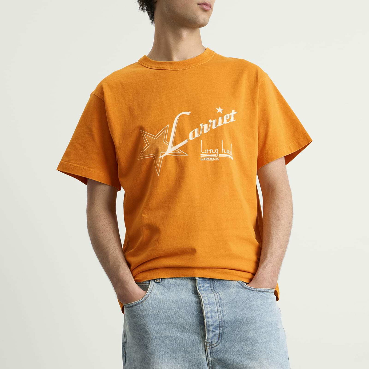 Larriet Men's Haul T-Shirt in Orange
