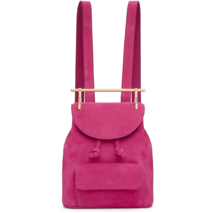 Photo: M2Malletier Pink Suede Mini Backpack