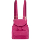 M2Malletier Pink Suede Mini Backpack