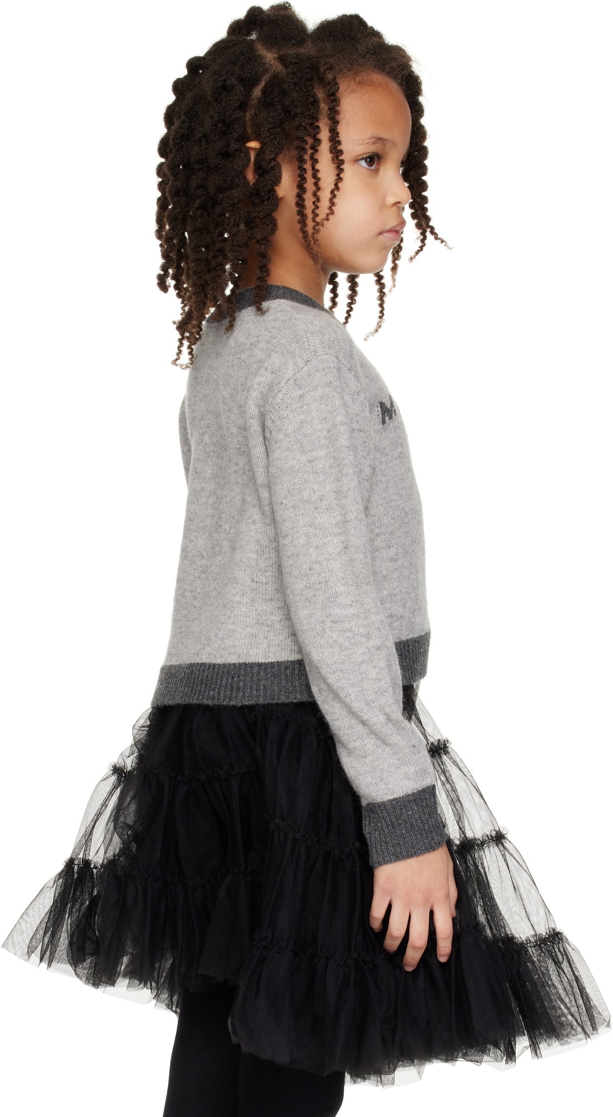 Marni Kids Gray Wool Sweater