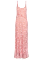 Roberta Einer Anita Embellished Floral-lace Maxi Dress Pink