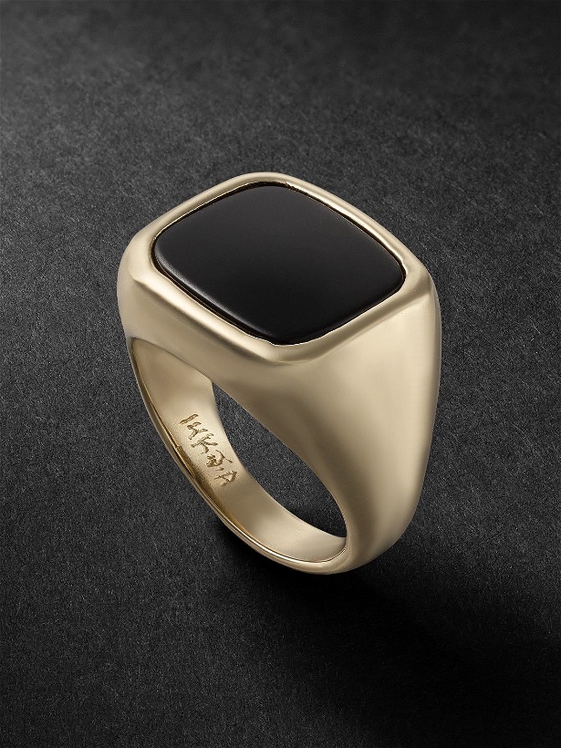 Photo: Jacquie Aiche - Gold Onyx Signet Ring - Gold