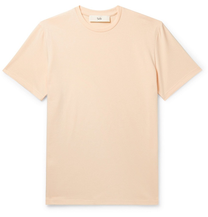 Photo: Séfr - Clin Cotton-Jersey T-Shirt - Neutrals