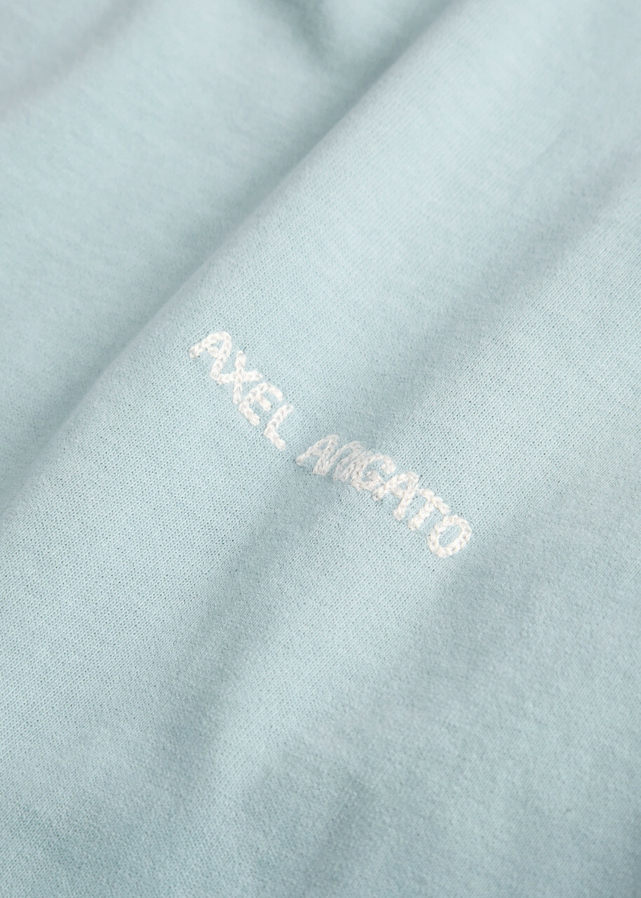 Axel Arigato Gradient Logo-embroidered Cotton T-shirt Blue