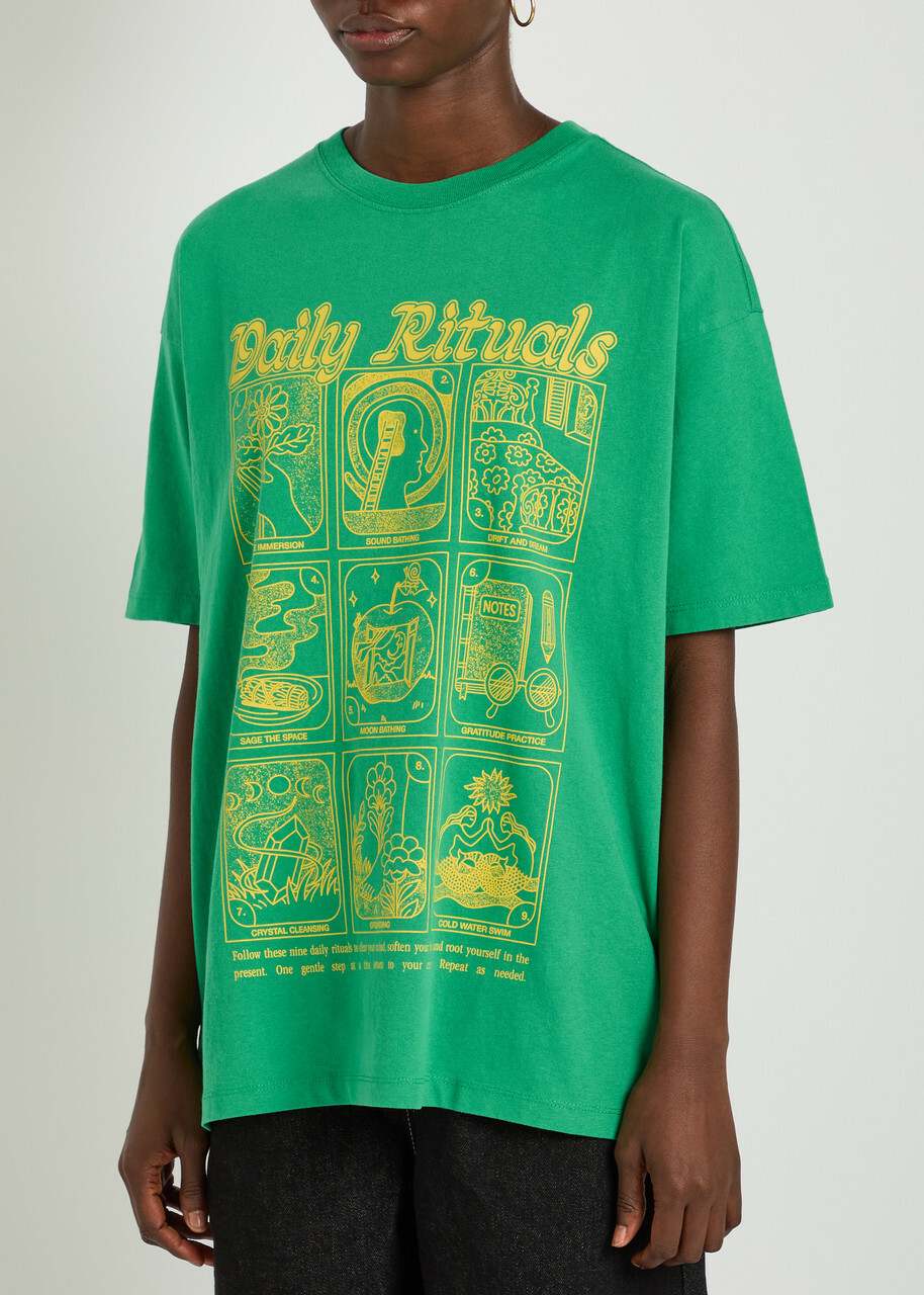 Damson Madder Daily Rituals Cotton T-shirt Green