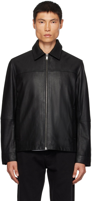 Photo: BOSS Black Jomir Leather Jacket