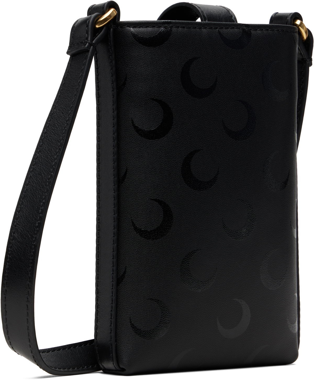 Marine Serre Black Moon Canvas Phone Holder