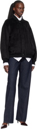 Lauren Manoogian Black Suri Bomber Jacket