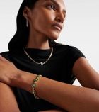 Anita Ko Flora 18kt yellow gold bracelet with emeralds and diamonds