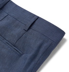 Canali - Kei Slim-Fit Linen and Wool-Blend Suit Trousers - Blue