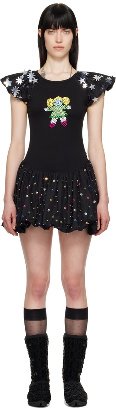 Photo: Chopova Lowena Black Angelica Minidress