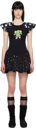 Chopova Lowena Black Angelica Minidress