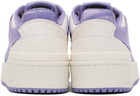 adidas Originals White & Purple Forum Bold Sneakers