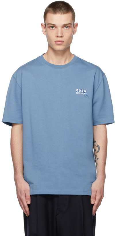 Photo: ADER error Blue Quad Portrait T-Shirt