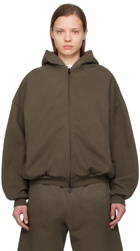 Fear of God Brown Full Zip Hoodie