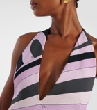 Pucci Iride halterneck satin gown