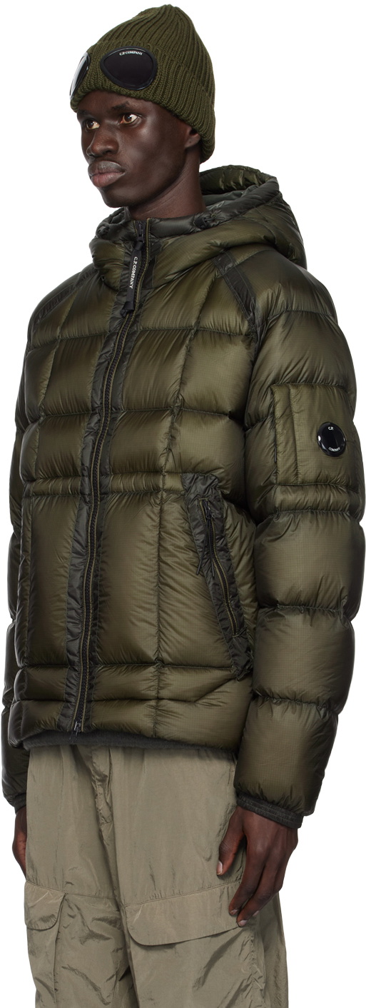 C.P. Company Khaki D.D. Shell Hooded Long Down Jacket C.P.