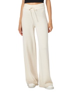 MC2 Saint Barth Woman Off-white Cashmere Blend Palazzo Pants
