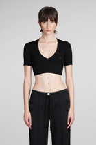 Courrèges Topwear In Black Viscose