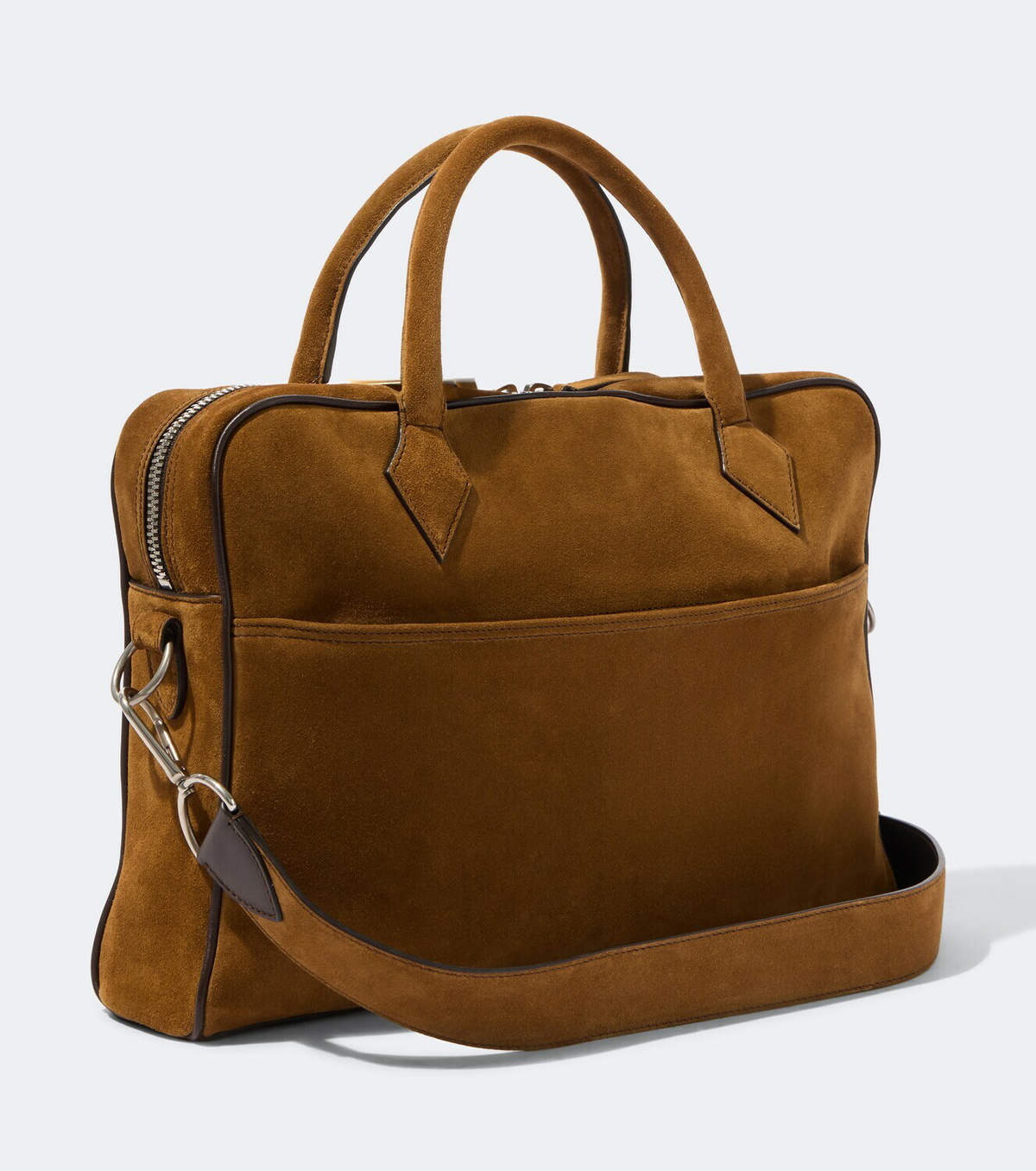 Métier Closer Slim suede briefcase