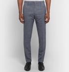 Paul Smith - Navy Soho Slim-Fit Tapered Puppytooth Wool, Silk and Linen-Blend Suit Trousers - Navy