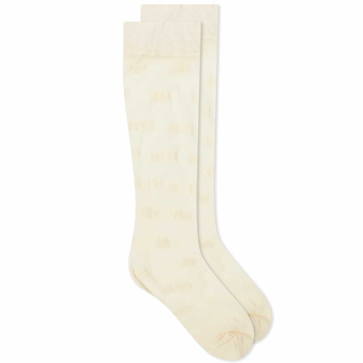 Photo: GANNI Women's Butterfly Lace Socks in Egret