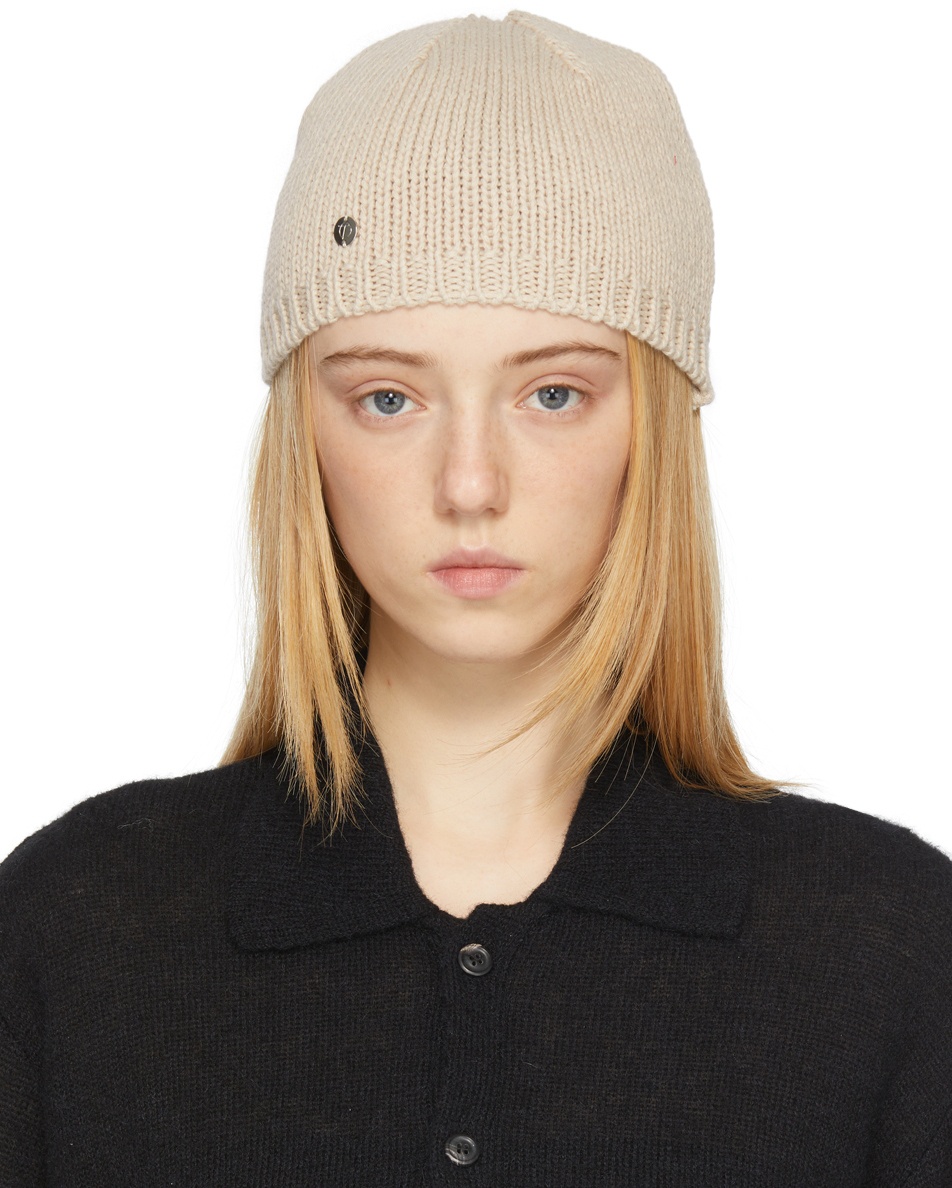 TheOpen Product Beige Knit Beanie TheOpen Product