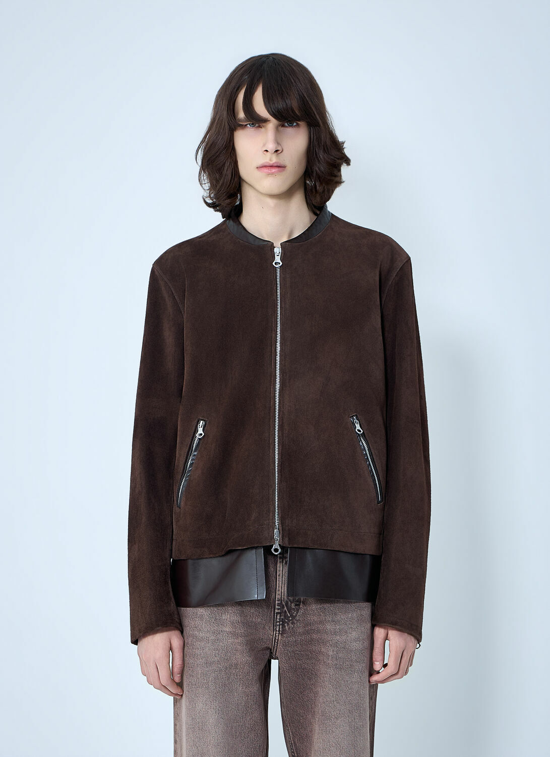 Our Legacy Drift Zip-Dastening Suede Jacket