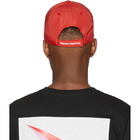 Heron Preston Red Embroidered Logo Cap