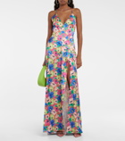 Rotate Birger Christensen Printed V-neck maxi dress