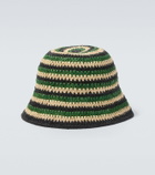 Loewe Paula's Ibiza striped raffia bucket hat