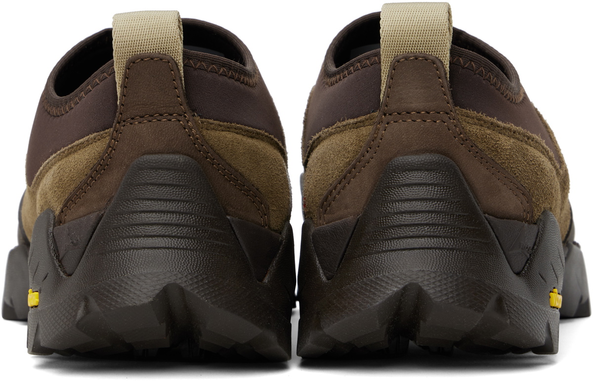 ROA Brown Slip On Sneakers