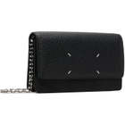 Maison Margiela Black Four Stitches Chain Wallet