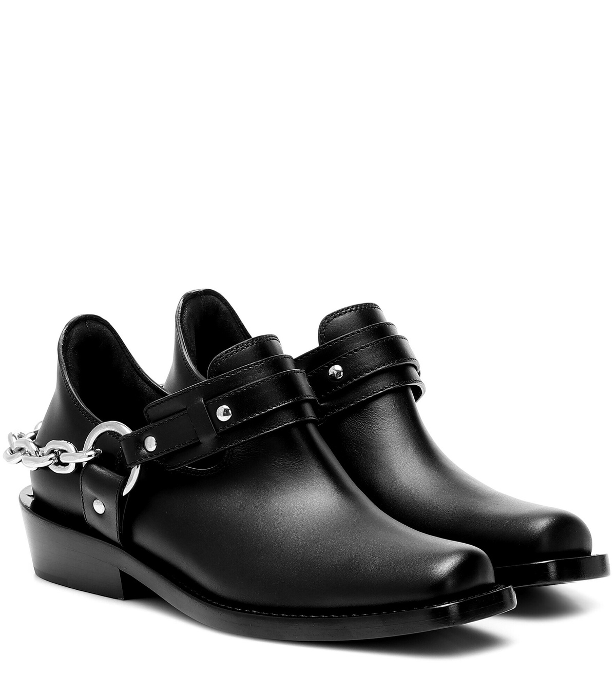 Paco Rabanne - Moto leather ankle boots