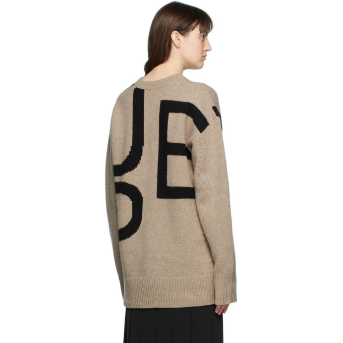 Joseph Beige Wool Logo Sweater Joseph