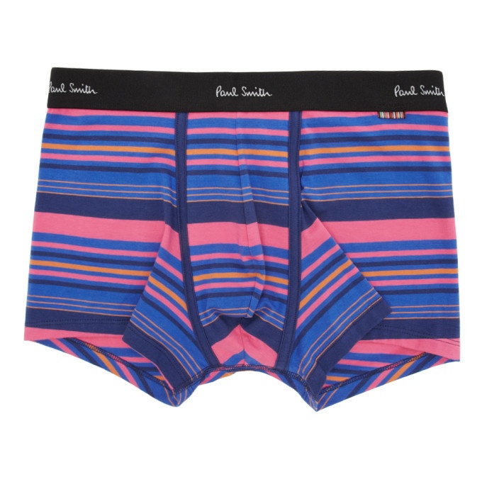 Photo: Paul Smith Turquoise Striped Boxer Briefs