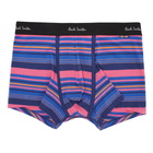 Paul Smith Turquoise Striped Boxer Briefs