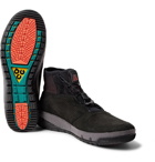 Nike - ACG Ruckel Ridge Perforated Suede And Flyknit Sneakers - Men - Black