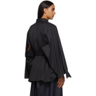 Fumito Ganryu Black Kimono Shirt