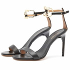 Off-White Women's Gold Paperclip Lea Highsandal in Black