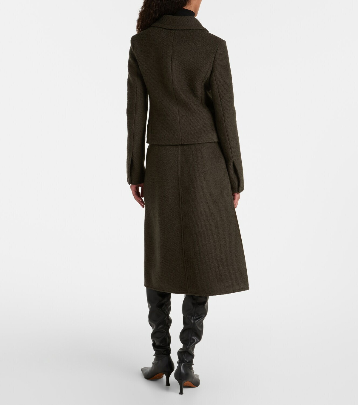 Proenza Schouler Kinsley wool-blend twill bouclé jacket